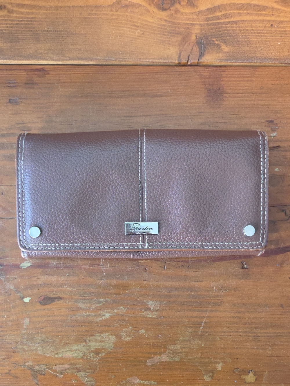 Buxton EUC Brown Leather Women's Wallet